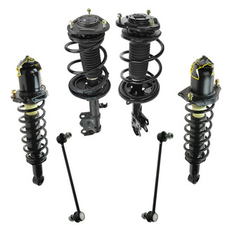 TRQ® - Front and Rear Driver and Passenger Side Control Arm and Suspension Kit