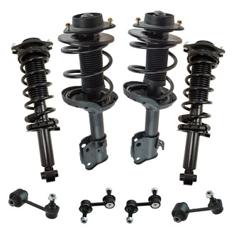 TRQ® - Front and Rear Driver and Passenger Side Shock Absorber and Suspension Kit