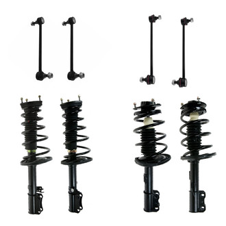TRQ® - Front and Rear Complete Strut Assembly Kit