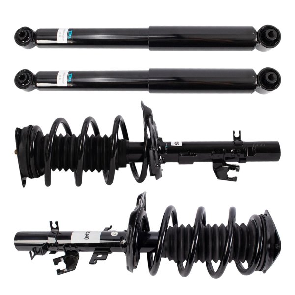 TRQ® - Front and Rear Complete Strut Assembly Kit