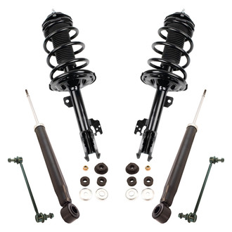 TRQ® - Front Driver and Passenger Side Shock Absorber and Suspension Kit