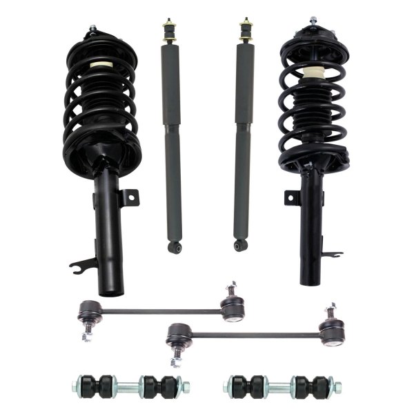 TRQ® - Front and Rear Shock Absorber and Suspension Kit