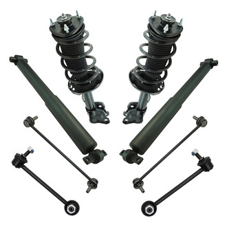 TRQ® - Front and Rear Shock Absorber and Suspension Kit