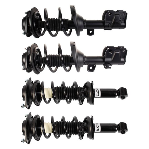 TRQ® - Front and Rear Complete Strut Assembly Kit