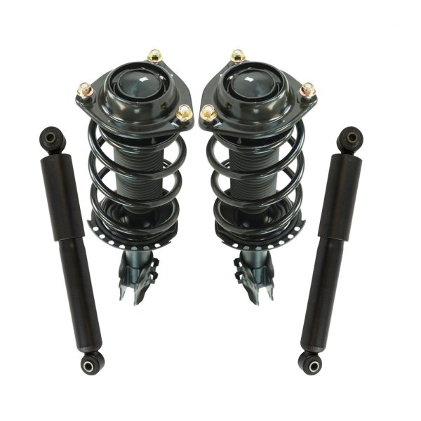 TRQ® - Front and Rear Complete Strut Assembly Kit