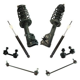 TRQ® - Front and Rear Complete Strut Assembly Kit