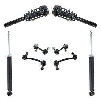 TRQ® - Front and Rear Complete Strut Assembly Kit