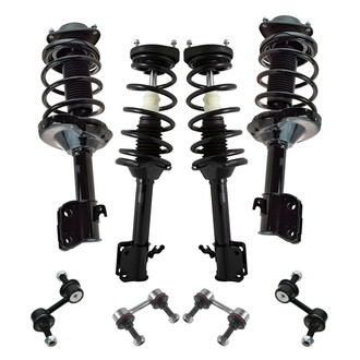 TRQ® - Front and Rear Shock Absorber and Suspension Kit