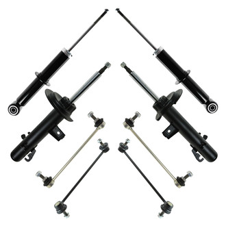 TRQ® - Front and Rear Complete Strut Assembly Kit