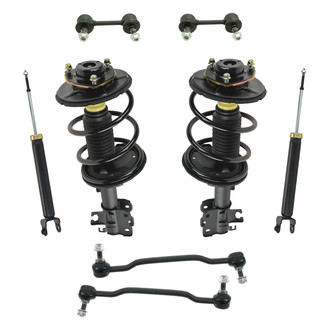 TRQ® - Front and Rear Complete Strut Assembly Kit