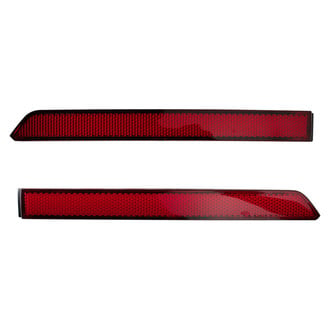 TRQ® - Rear Inner Driver and Passenger Side Bumper Reflector Set