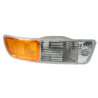 TRQ® - Passenger Side Replacement Turn Signal/Parking Light Lens and Housing
