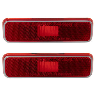 TRQ® - Rear Driver and Passenger Side Replacement Side Marker Lights
