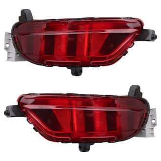 TRQ® - Rear Driver and Passenger Side Bumper Reflector