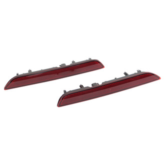TRQ® - Rear Driver and Passenger Side Bumper Reflector