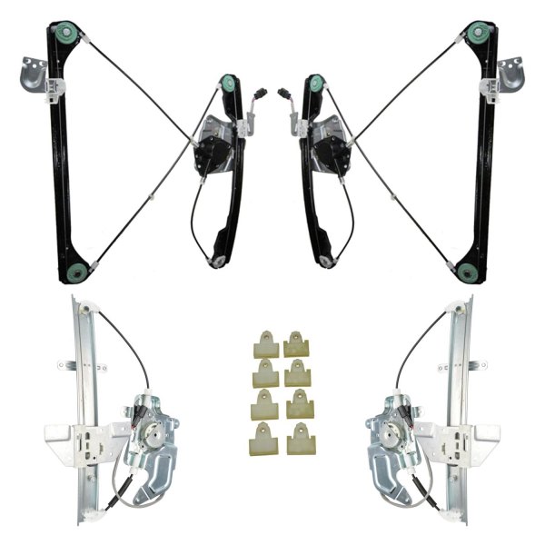 TRQ® - Front and Rear Power Window Regulator and Motor Assembly