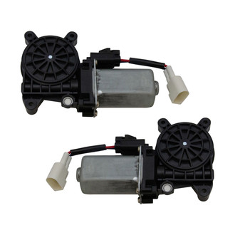 TRQ® - Rear Driver and Passenger Side Power Window Motor Set