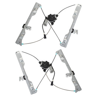 TRQ® - Front Driver and Passenger Side Power Window Regulator and Motor Assembly