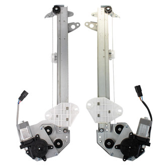 TRQ® - Front Driver and Passenger Side Power Window Regulator and Motor Assembly