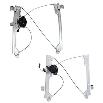 TRQ® - Front Driver and Passenger Side Power Window Regulator and Motor Assembly Set