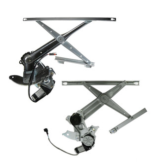 TRQ® - Front Driver and Passenger Side Power Window Regulator and Motor Assembly Set