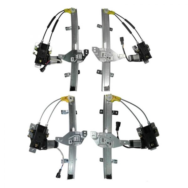 TRQ® - Rear Driver and Passenger Side Power Window Regulator and Motor Assembly