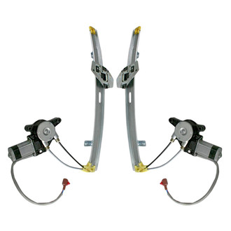 TRQ® - Rear Driver and Passenger Side Power Window Regulator and Motor Assembly