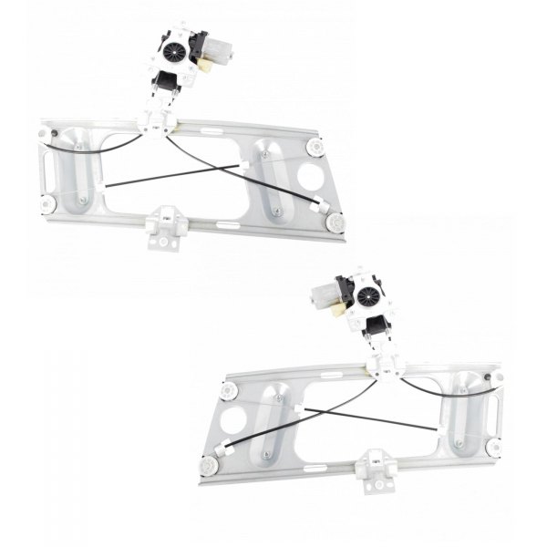 TRQ® - Driver and Passenger Side Power Window Regulator and Motor Assembly