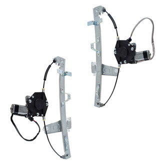TRQ® - Front Driver and Passenger Side Power Window Regulator and Motor Assembly