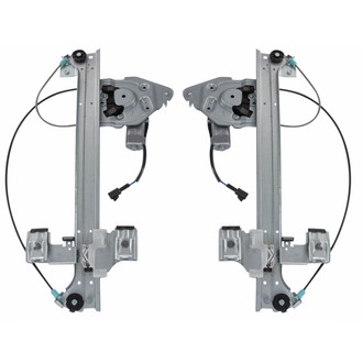 TRQ® - Rear Driver and Passenger Side Power Window Regulator and Motor Assembly