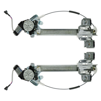 TRQ® - Rear Driver and Passenger Side Power Window Regulator and Motor Assembly