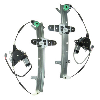 TRQ® - Rear Driver and Passenger Side Power Window Regulator and Motor Assembly