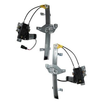 TRQ® - Rear Driver and Passenger Side Power Window Regulator and Motor Assembly