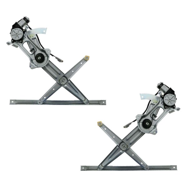 TRQ® - Front Driver and Passenger Side Power Window Regulator and Motor Assembly