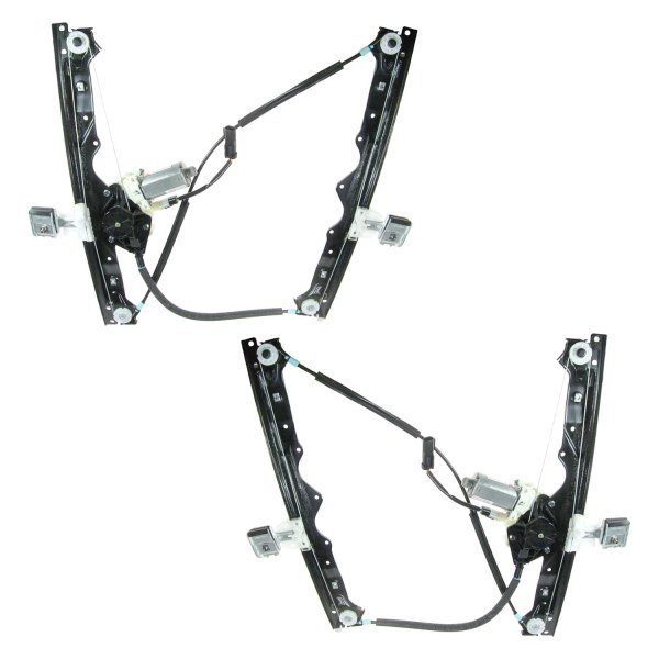 TRQ® - Front Driver and Passenger Side Power Window Regulator and Motor Assembly