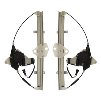 TRQ® - Front Driver and Passenger Side Power Window Regulator and Motor Assembly