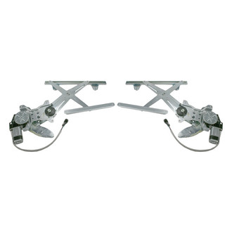 TRQ® - Rear Driver and Passenger Side Power Window Regulator and Motor Assembly