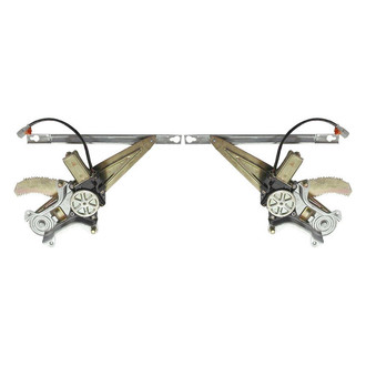 TRQ® - Rear Driver and Passenger Side Power Window Regulator and Motor Assembly