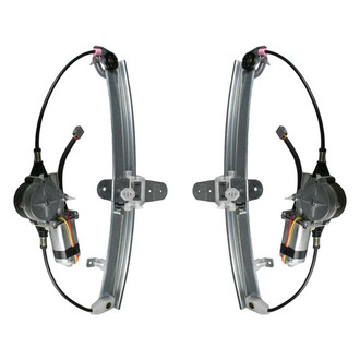 TRQ® - Rear Driver and Passenger Side Power Window Regulator and Motor Assembly