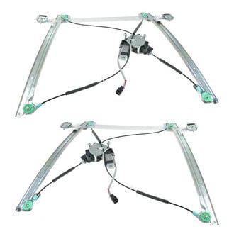 TRQ® - Front Driver and Passenger Side Power Window Regulator and Motor Assembly