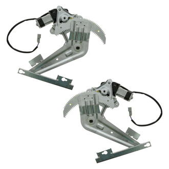 TRQ® - Rear Driver and Passenger Side Power Window Regulator and Motor Assembly