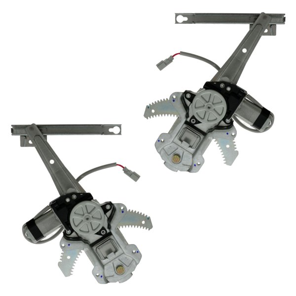 TRQ® - Rear Driver and Passenger Side Power Window Regulator and Motor Assembly