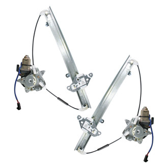 TRQ® - Front Driver and Passenger Side Power Window Regulator and Motor Assembly