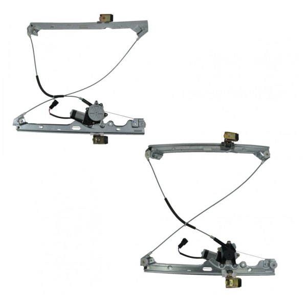 TRQ® - Front Driver and Passenger Side Power Window Regulator and Motor Assembly