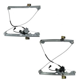 TRQ® - Front Driver and Passenger Side Power Window Regulator and Motor Assembly