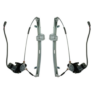 TRQ® - Front Driver and Passenger Side Power Window Regulator and Motor Assembly