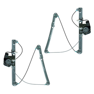 TRQ® - Front Driver and Passenger Side Power Window Regulator and Motor Assembly