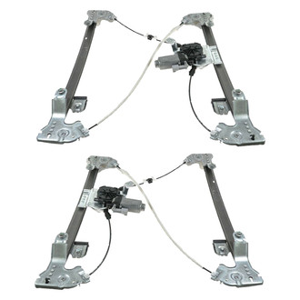 TRQ® - Rear Driver and Passenger Side Power Window Regulator and Motor Assembly