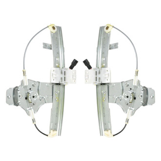 TRQ® - Rear Driver and Passenger Side Power Window Regulator and Motor Assembly