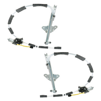 TRQ® - Front Driver and Passenger Side Power Window Regulator and Motor Assembly
